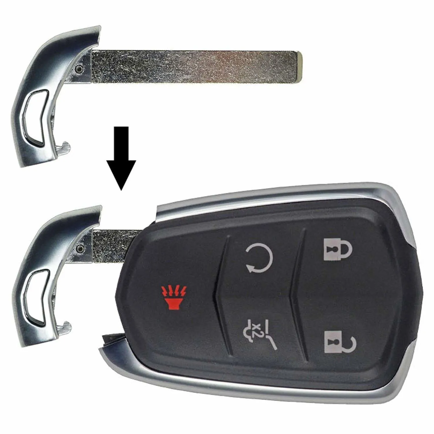 Hidden Emergency Metal Keys Inside Smart Key Fobs